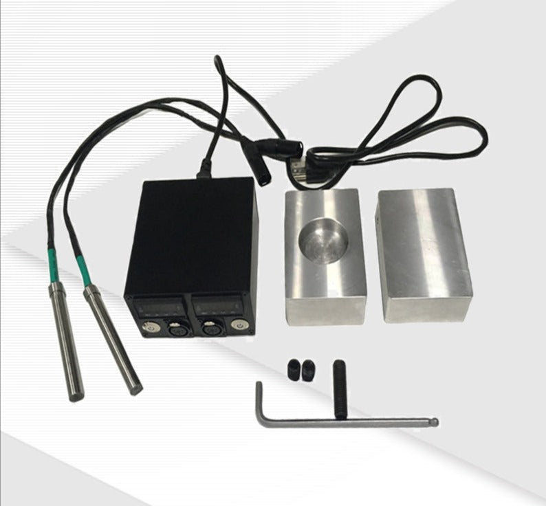Rosin Heat Press 3x5inch Concave Plates Kits With Dual Heater Rod