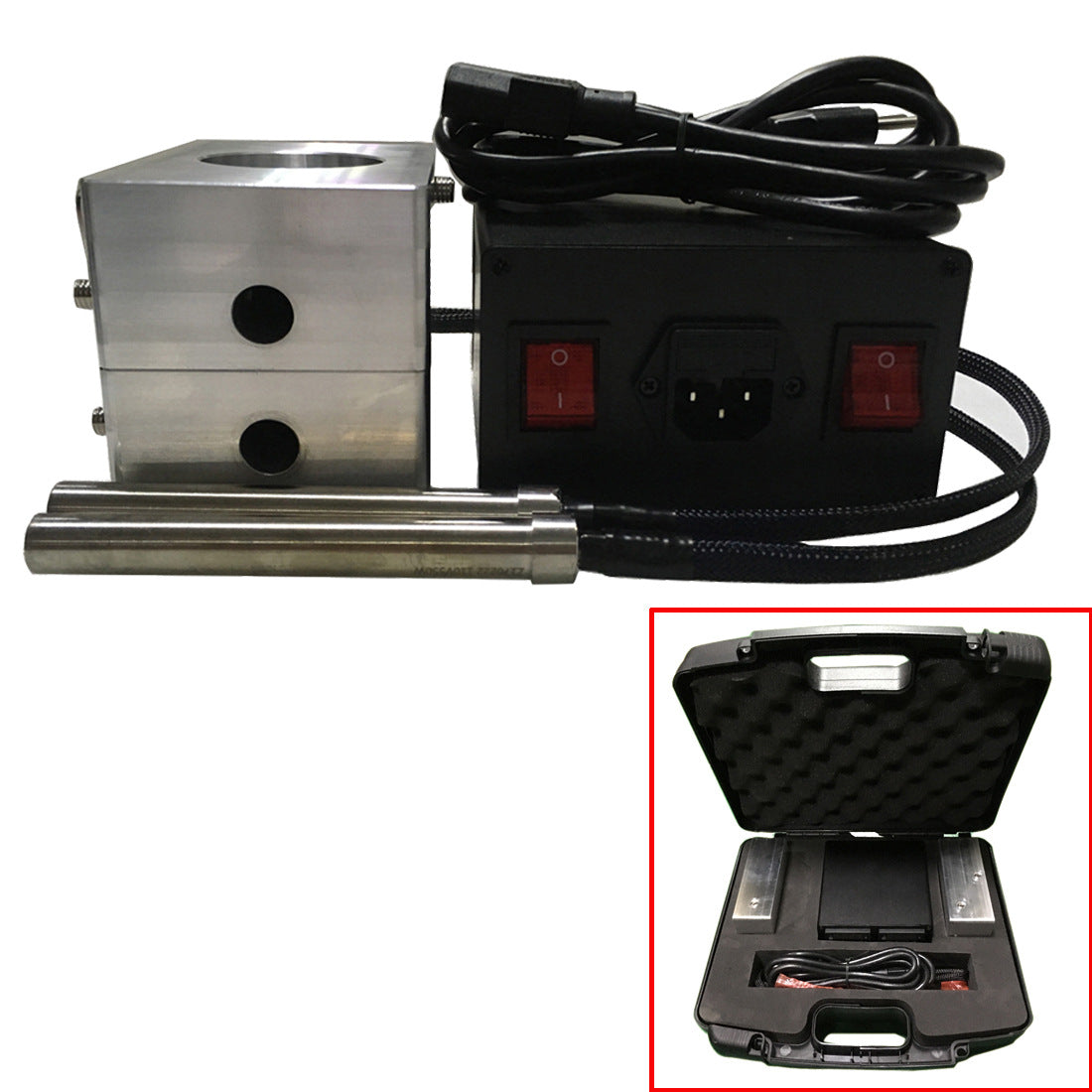 Rosin Heat Press 3x5inch Concave Plates Kits With Dual Heater Rod