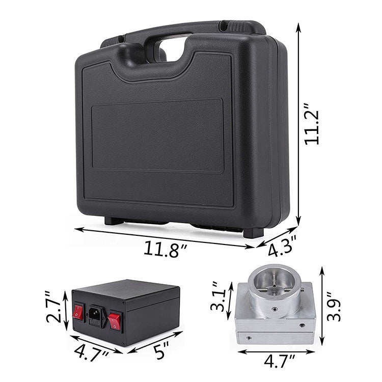 Rosin Press Plate Kit with Controller Dual Heating Rod 3"X5"