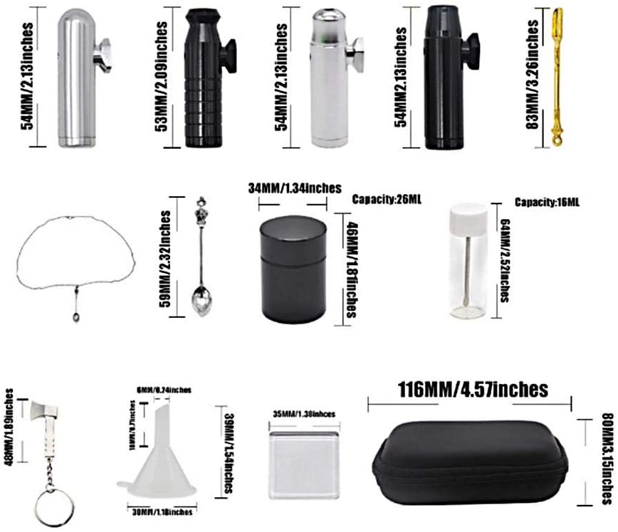 Tobacco Pouch Bags Pipe Case Rolling Storage 12Pcs Portable Kit