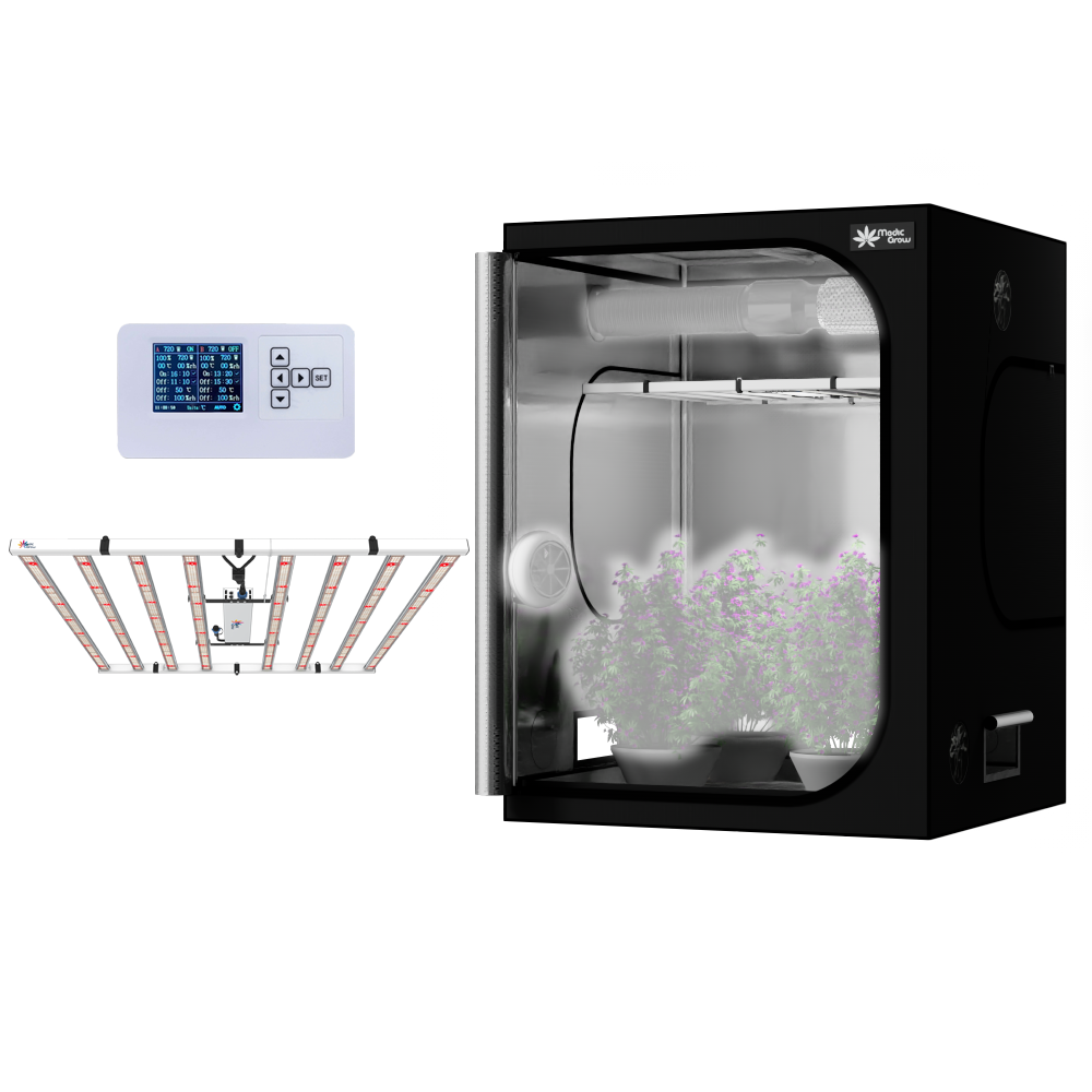 Grow Kit 5'X5' (60"x60"x80") Grow Tent with 760W Foldable LED Grow Light