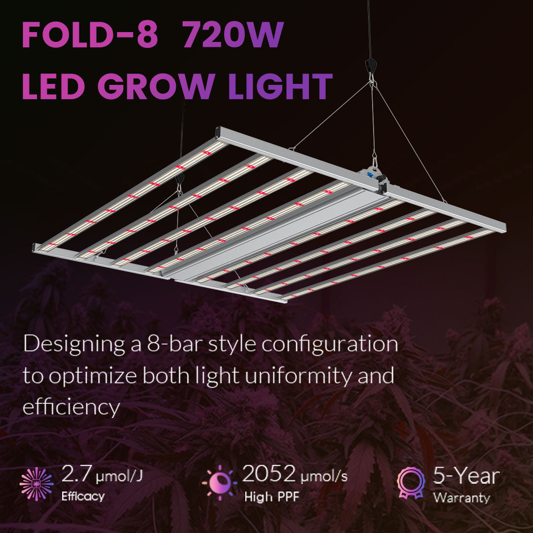 760W LED Grow Lights Full-Spectrum for Commercial Greenhouse