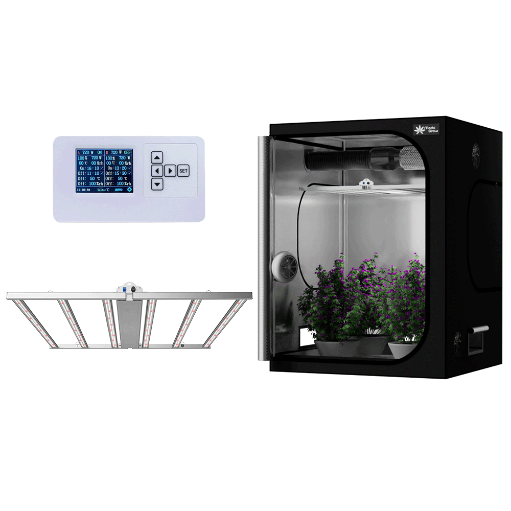 Grow Kit 5'X5' (60"x60"x80") Grow Tent with 660W LED Grow Light