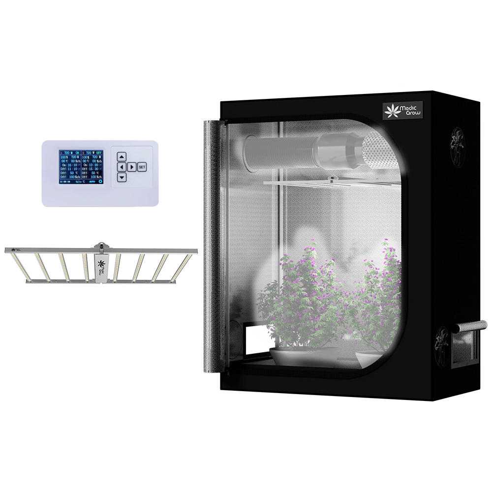 Grow Kit 2'X4' (48"x24"x60") Grow Tent with 200W Led Grow Light