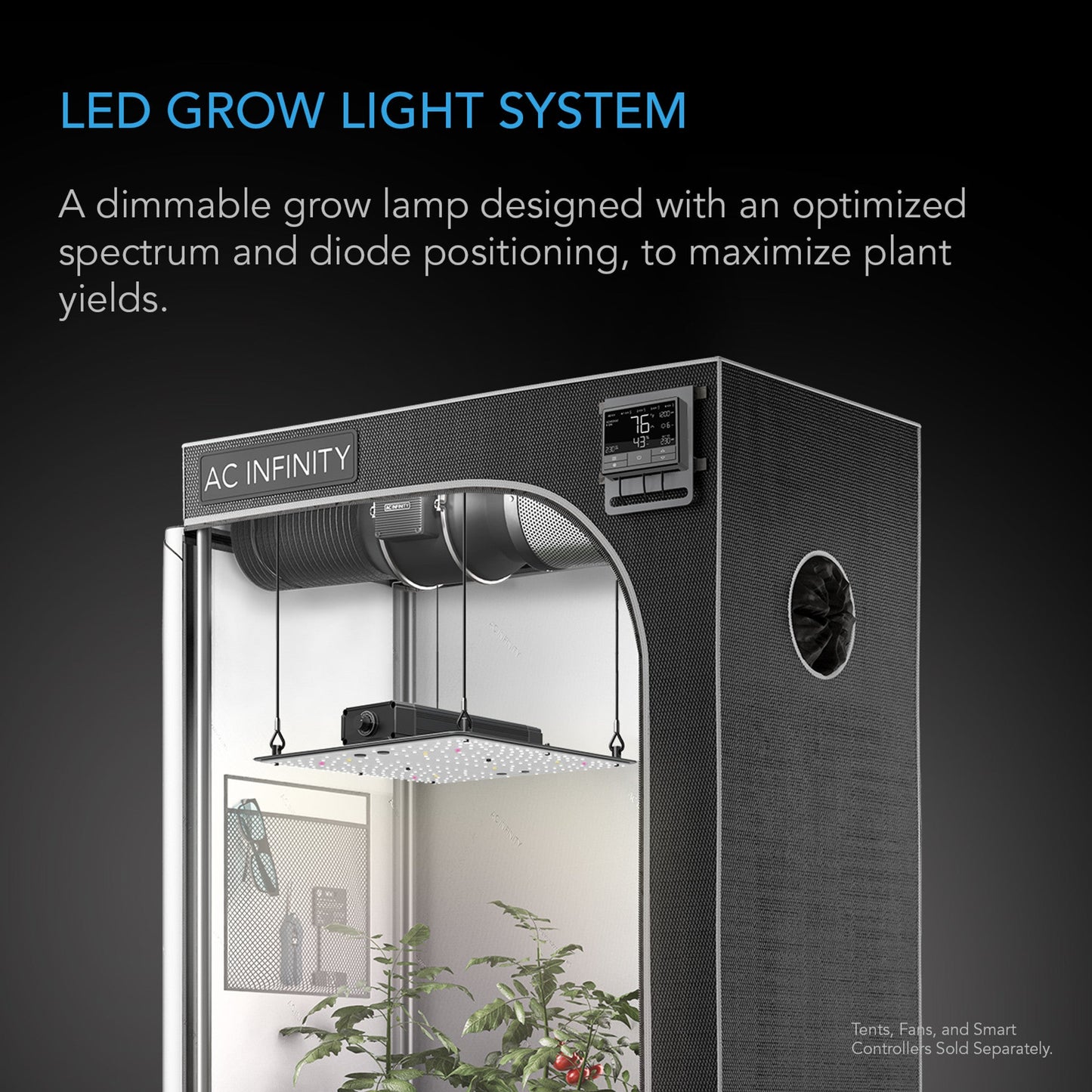 AC Infinity 240W LED Grow Light Full Spectrum Samsung LM301B