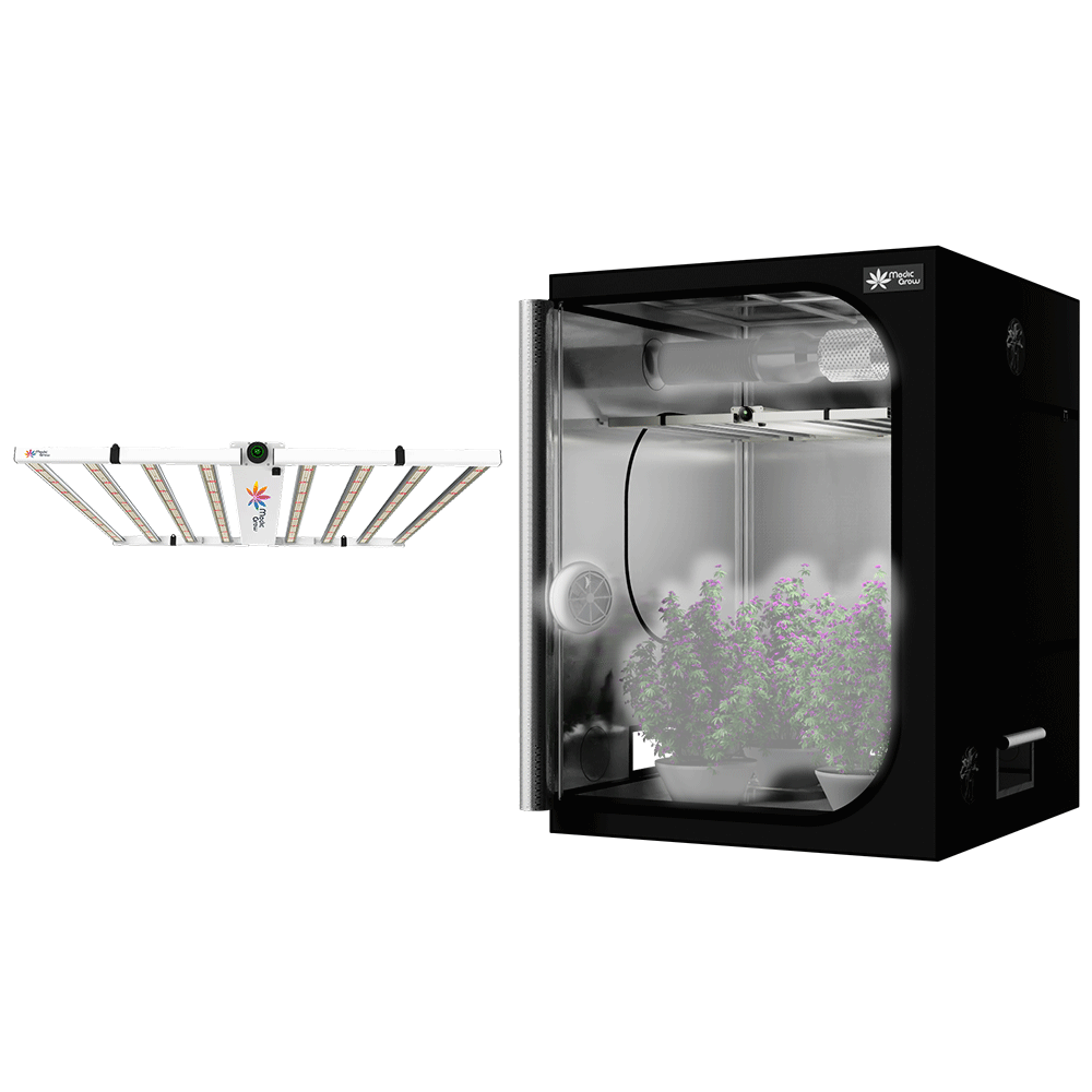 Grow Kit 5'X5' (60"x60"x80") Grow Tent with 780W LED Grow Light Smart Control