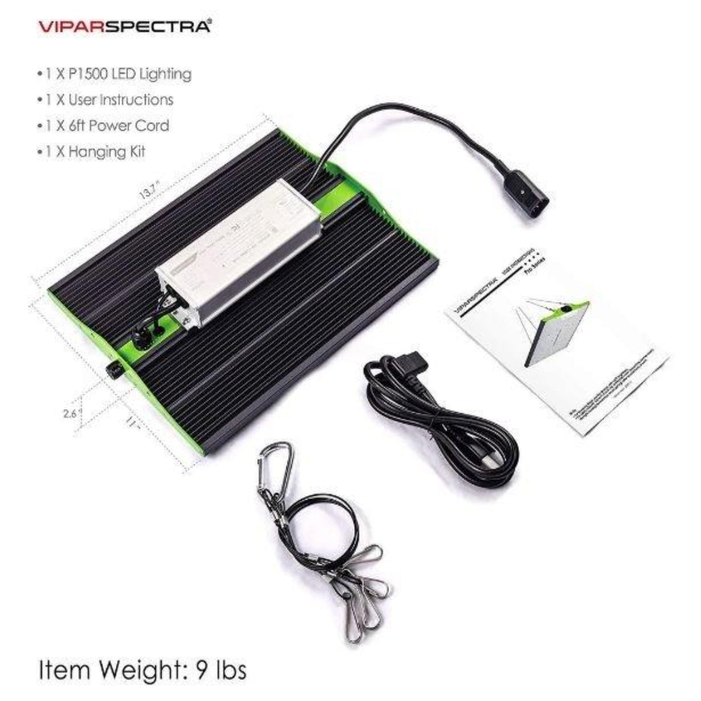 Viparspectra 150W LED Grow Light P1500