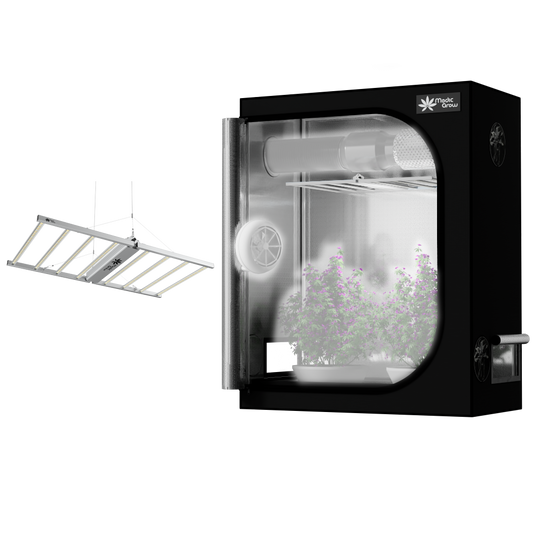 Grow Kit 2'X4' (48"x24"x60") Grow Tent with 200W Led Grow Light 