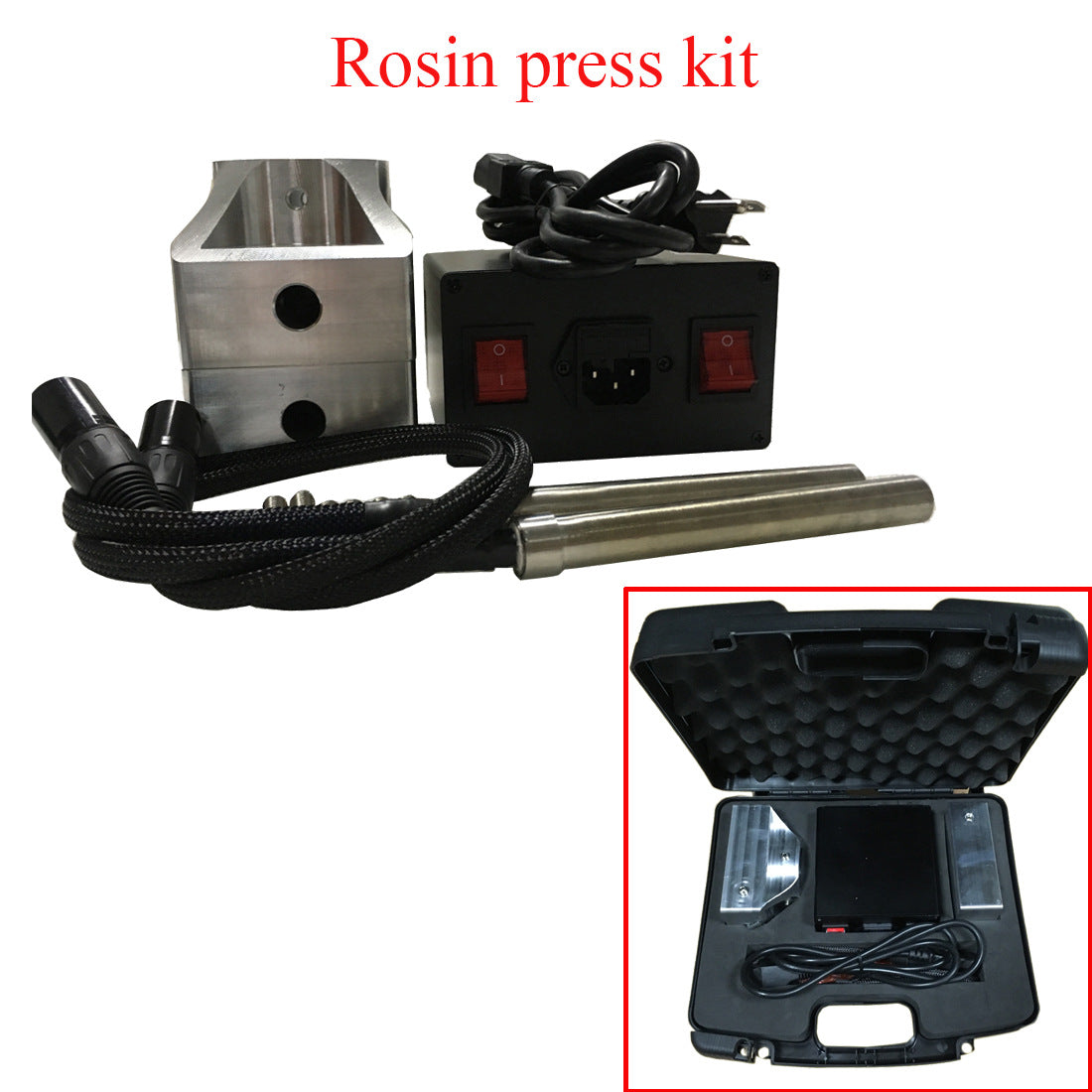 Rosin Heat Press 3x5inch Convex Plates Kits With Dual Heater Rod