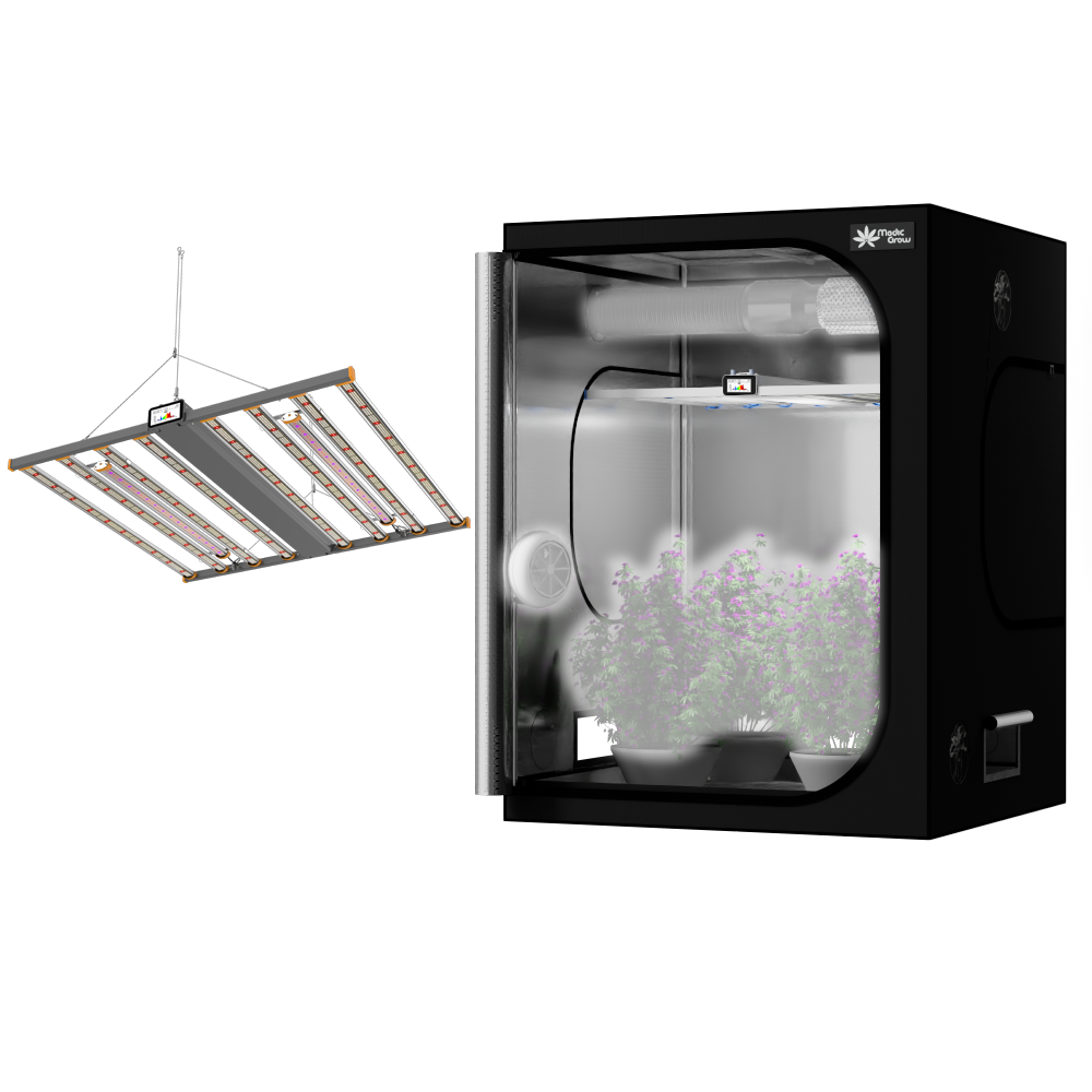 Grow Kit 5'X5' (60"x60"x80") Grow Tents with 880W Led Grow Light Timer UV+IR