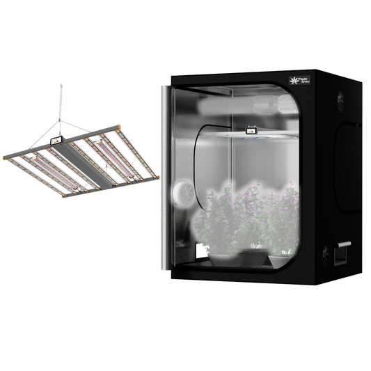 Grow Kit 5'X5' (60"x60"x80") Grow Tents with 880W Led Grow Light Timer UV+IR