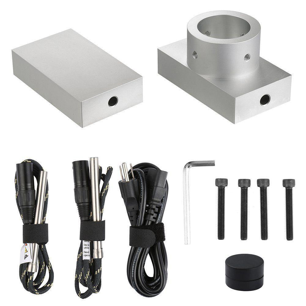 Rosin Press Plate Kit with Controller Dual Heating Rod 3"X5" 