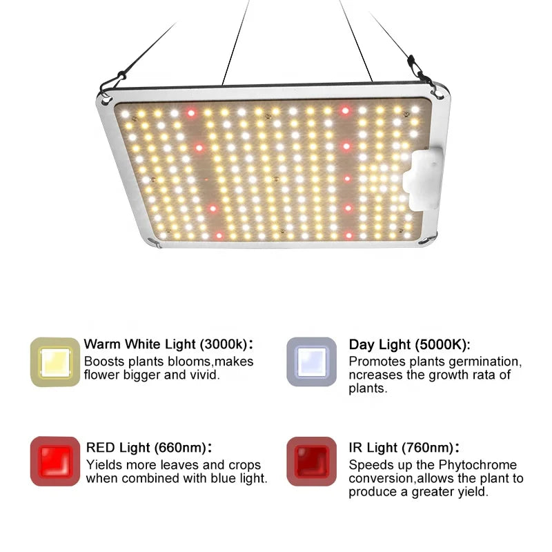 660W LED Grow Light Samsung LM301H UV IR for Greenhouse Indoor Plants