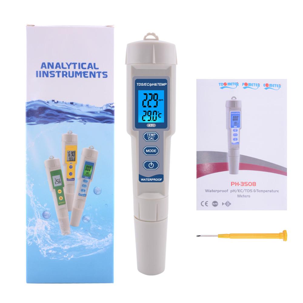 Temperature Tester 4 in 1 PH/TDS/EC/ Meter