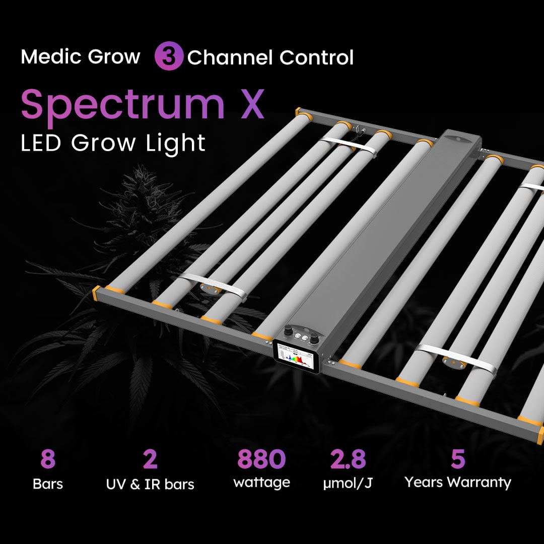 880W LED Grow Light Full Spectrum UV IR